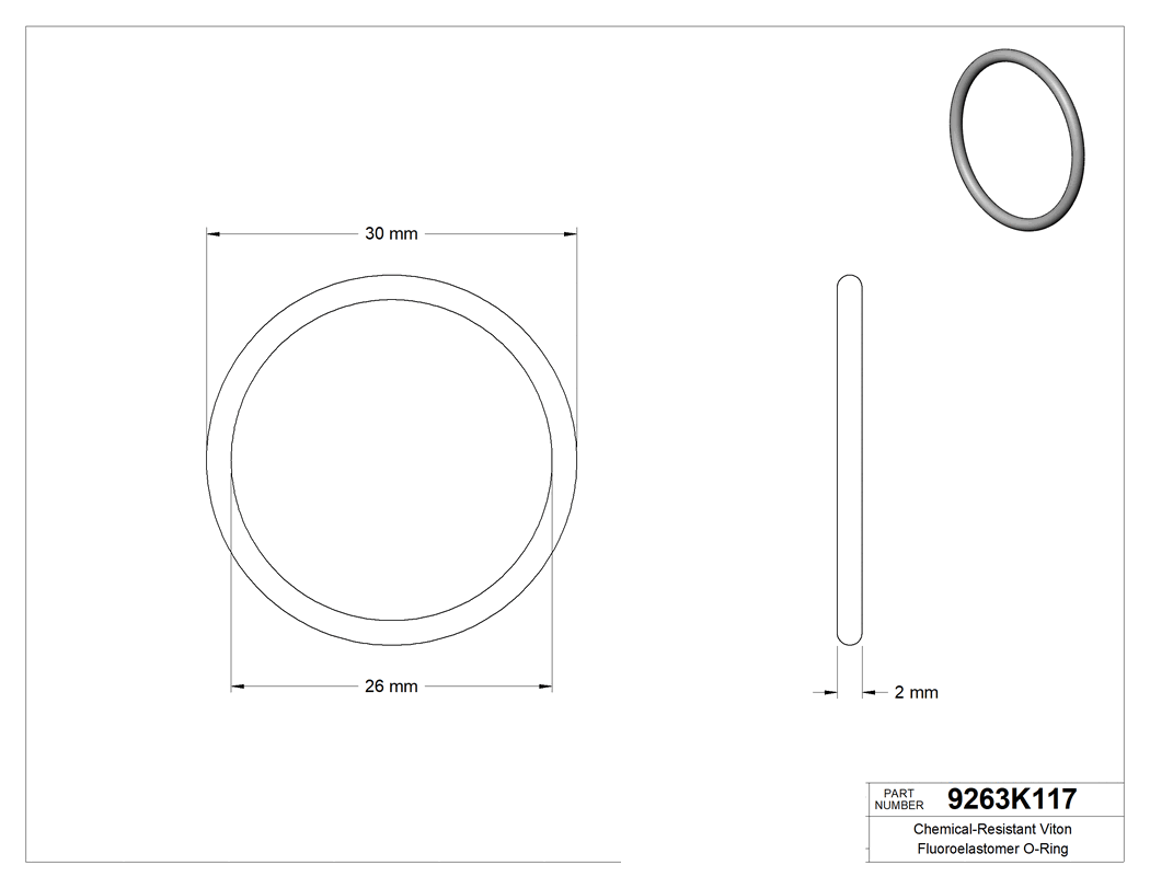 Technical drawing - 9263K117